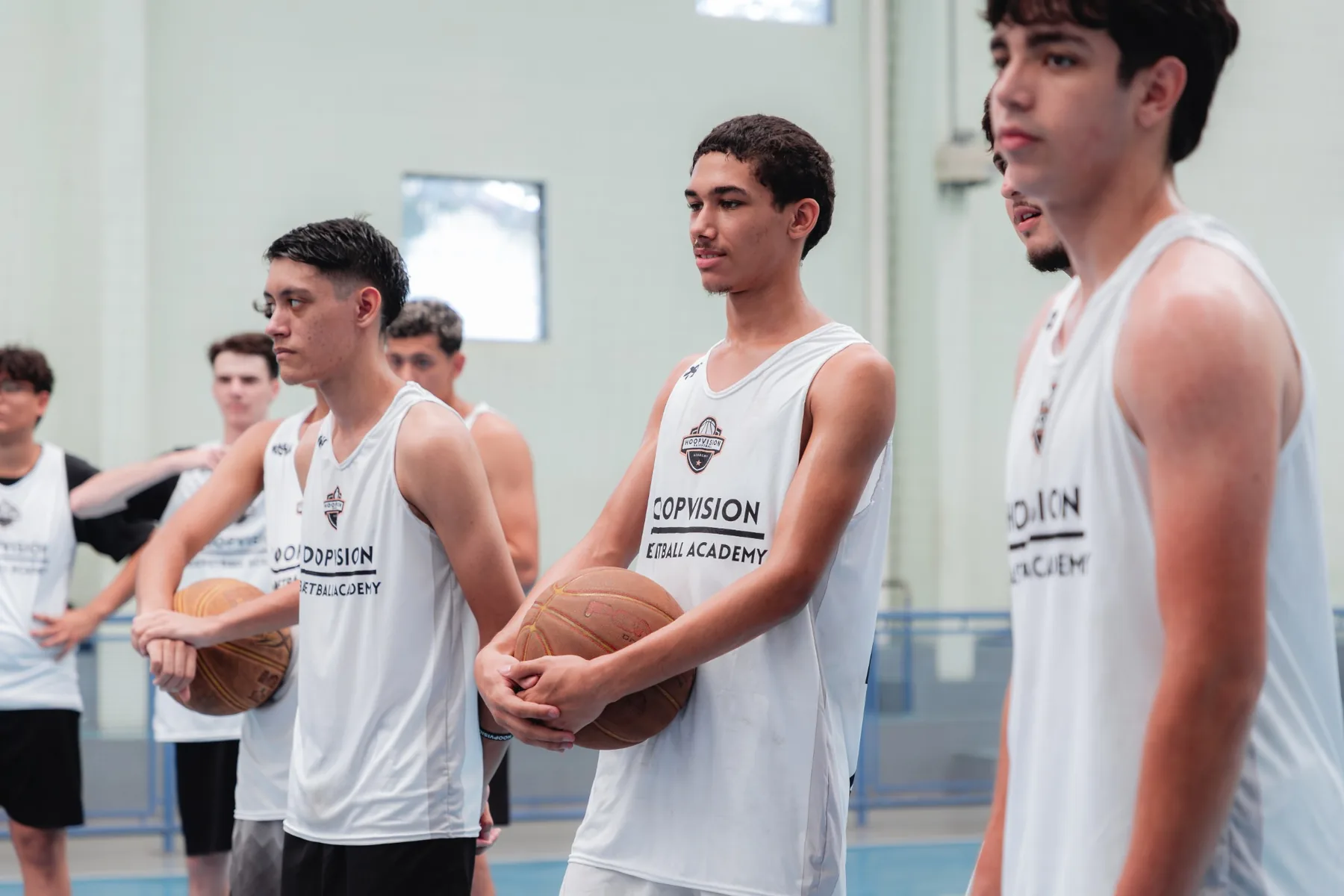 Atletas no 1º Camp